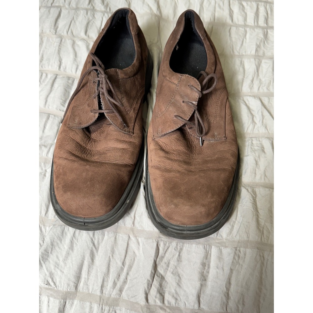 Ecco Brown Leather Oxfords Dress Shoes Comfort Walking‎ Casual Size 45 (10.5)